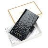 MiaMore PHONE CASE L1781 (IPHONE 12 PRO) fekete női marhabőr irattartó 16 x 8.5 x 2 cm