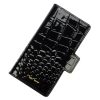 MiaMore PHONE CASE L1781 (IPHONE 12 PRO) fekete női marhabőr irattartó 16 x 8.5 x 2 cm