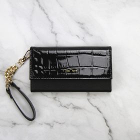   MiaMore L1782 fekete női bőr telefontartó 15.5 x 9 x 3 cm IPHONE 12 PRO