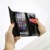 MiaMore L1782 fekete női bőr telefontartó 15.5 x 9 x 3 cm IPHONE 13 PRO