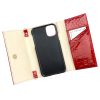 MiaMore L1784 piros női bőr mobiltartó15.5 x 9 x 3.5 cm IPHONE 11