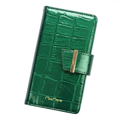 MiaMore L1789 zöld női bőr mobiltartó 9 x 15.5 x 3 cm IPHONE 13