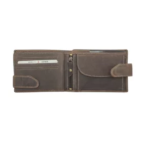 Giorgio Carelli férfi barna bőr pénztárca 12 x 9 cm