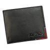 Pierre Cardin TILAK75 8824 fekete-piros férfi bőr pénztárca 11 x 9 cm