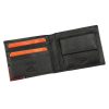 Pierre Cardin TILAK75 8824 fekete-piros férfi bőr pénztárca 11 x 9 cm