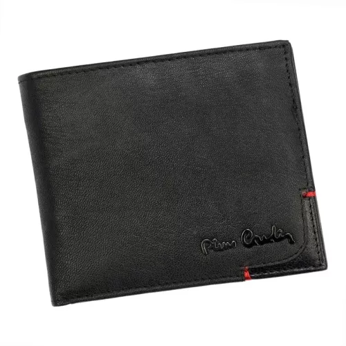 Pierre Cardin TILAK75 8824 fekete férfi bőr pénztárca, RFID védelemmel, 11 × 9 cm