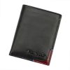 Pierre Cardin TILAK75 1810 fekete-piros férfi marhabőr pénztárca 8 x 10 x 2 cm