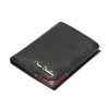 Pierre Cardin TILAK75 1810 fekete-piros férfi marhabőr pénztárca 8 x 10 x 2 cm