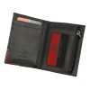Pierre Cardin TILAK75 2421 fekete-piros férfi bőr pénztárca 8 x 10.5 x 2.8 cm
