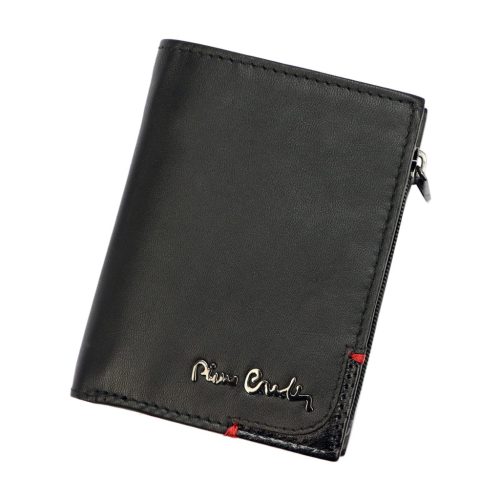  Pierre Cardin TILAK75 2421 fekete férfi bőr pénztárca, RFID védelemmel 8 x 10.5 cm