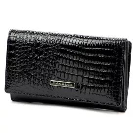   Cavaldi H29-1-RS9 fekete bőr női bőr pénztárca 14,5 x 9 x 4 cm