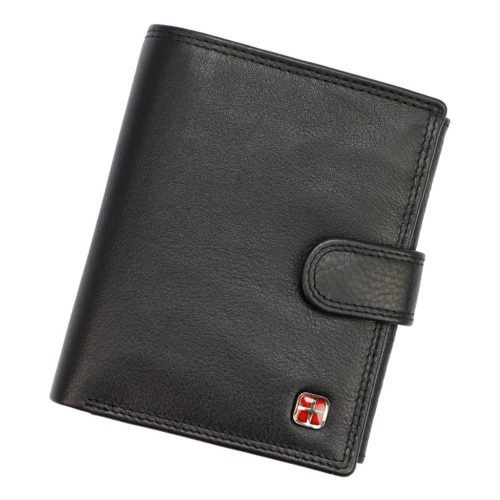 Albatross SN MW02 Z RFID fekete férfi marhabőr pénztárca 10.5 x 12.5 x 3 cm