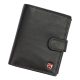 Albatross SN MW02 Z RFID fekete férfi marhabőr pénztárca 10.5 x 12.5 x 3 cm