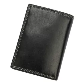   Gian Marco Venturi GMV985-U9 fekete férfi bőr pénztárca 9 x 12.8 x 3 cm
