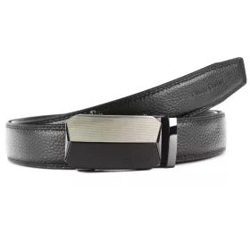   Pierre Cardin 550 HY08 fekete férfi automata marhabőr öv 130 x 3.5 cm