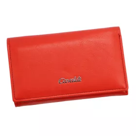   Cavaldi PX29-DNM piros női bőr-rostbőr pénztárca 14 x 9 cm