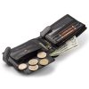 Peterson PTN 304Z 2-1-1 fekete férfi marhabőr pénztárca 12 x 9 x 2.5 cm