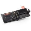 Peterson PTN 304Z 2-1-1 fekete férfi marhabőr pénztárca 12 x 9 x 2.5 cm