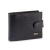 Peterson PTN 304Z 2-1-1 fekete férfi marhabőr pénztárca 12 x 9 x 2.5 cm