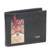 Peterson PTN 304 2-1-1 fekete férfi bőr pénztárca 13 x 9.5 x 2.5 cm 