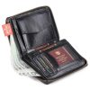 Peterson PTN 340 2-1-1 fekete férfi bőr pénztárca 10 x 13.5 x 2 cm