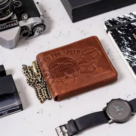   Peterson PTN N992C-05-HWM barna férfi bőr pénztárca 12.5 x 10 x 2 cm