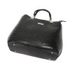 MiaMore 01-032 CROCO fekete női bőr válltáska 35 x 28.5 x 15 cm