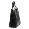 MiaMore 01-032 CROCO fekete női bőr válltáska 35 x 28.5 x 15 cm