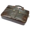 Nordee S134 B barna férfi bőr aktatáska, laptop 15,6" 40 x 28.5 x 9 cm