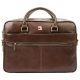 Nordee S133 barna férfi bőr aktatáska, laptop 15,6" 38 x 27.5 x 9 cm