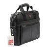 Nordee S137 fekete férfi bőr aktatáska 38 x 27 x 10 cm