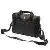 Nordee S137 fekete férfi bőr aktatáska 38 x 27 x 10 cm