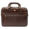 Nordee S137 barna férfi bőr aktatáska, laptop 15,6" 38 x 27 x 10 cm