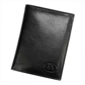   Pierre Andreus PW-003-BTU fekete férfi bőr pénztárca 10 x 13 x 2.8 cm