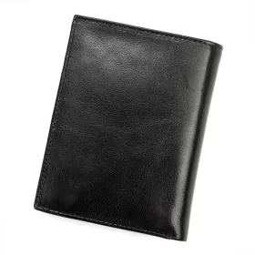   Pierre Andreus PW-003-BTU fekete férfi bőr pénztárca 10 x 13 x 2.8 cm