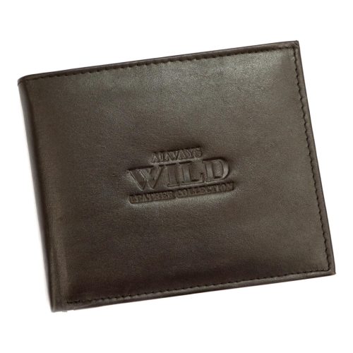 Wild N992-SCR RFID barna férfi bőr pénztárca 12.5 x 10.5 x 2.5 cm