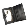 Lorenti 15-09-CIS fekete női bőr pénztárca 12.5 x 10 x 3.5 cm