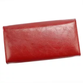   Cavaldi PX28-20 piros női bőr-rostbőr pénztárca 18,5 x 10 cm
