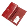 Cavaldi PX28-20 piros női bőr-rostbőr pénztárca 18,5 x 10 cm