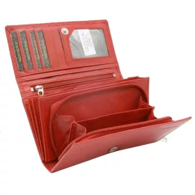   Rovicky R-RD-07-GCL-Q piros női bőr pénztárca 9,5 × 16 cm