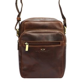   Peterson PTN TB-011-COM férfi bőr oldaltáska, válltáska 18 x 23 x 8.5 cm