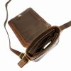 Peterson PTN TB-7032-COM barna féri bőr oldaltáska, válltáska 17 x 21 x 8 cm