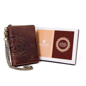   Peterson PTN N4C-04-HWM barna férfi bőr pénztárca 10 x 13 x 2 cm
