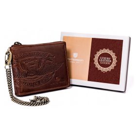   Peterson PTN N992C-08-HWM barna férfi bőr pénztárca 12.5 x 10 x 2 cm