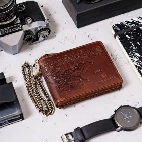   Peterson PTN N992C-09-HWM barna férfi bőr pénztárca 12.5 x 10 x 2 cm