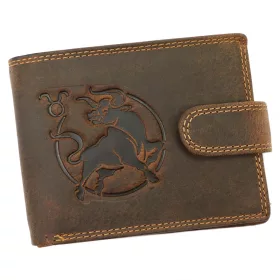   Wild L895-004 barna férfi bőr pénztárca 12.8 x 9.5 x 2.8 cm