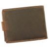 Wild L895-004 barna férfi marhabőr pénztárca 12.8 x 9.5 x 2.8 cm