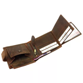   Wild L895-007 barna férfi bőr pénztárca 12.8 x 9.5 x 2.8 cm