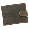 Wild L895-BIKE barna férfi marhabőr pénztárca 12.8 x 9.5 x 2.8 cm
