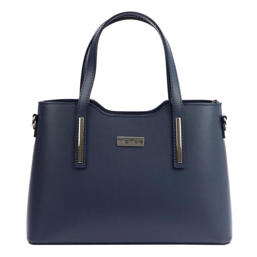 MiaMore 01-035 (22-005-1) navy női bőr kézitáska, válltáska, oldaltáska 32 x 23 x 12 cm